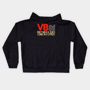 v8 turbo car Kids Hoodie